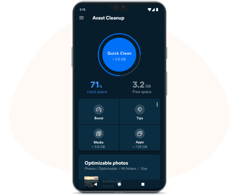Avast Cleanup لتنظيف الهاتف وتحسين الأداء